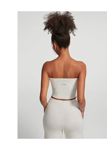 Chunky Knit Crop Top | White