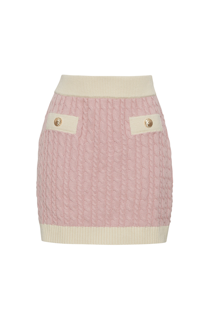 Cleobelle Skirt | Pink Cable