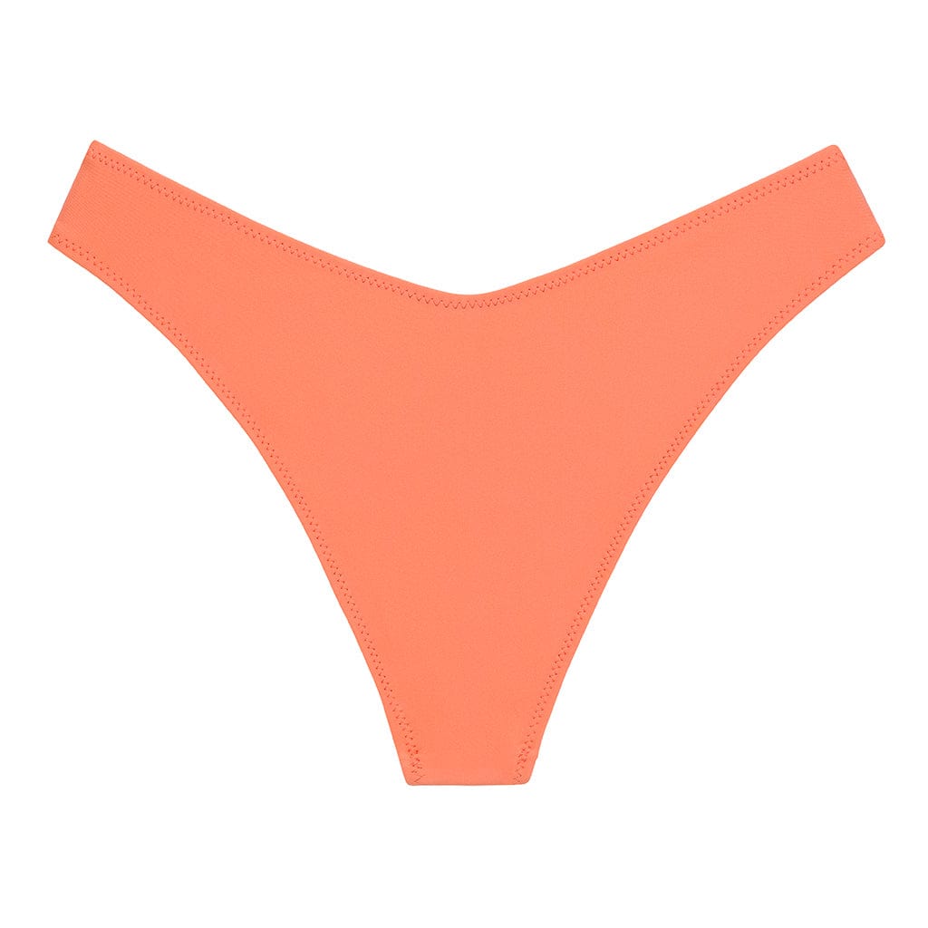 Lulu (Zig-Zag Stitch) Bikini Bottom | Coral