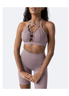 Criss Cross Front Top | Dusty Pink