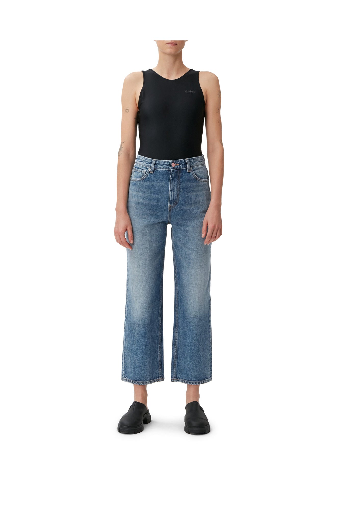 Cropped Jeans | Mid Blue Vintage (V2)