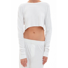 Cropped Oversized Thermal | Ivory