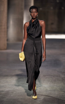 Helix Draped Skirt | Black