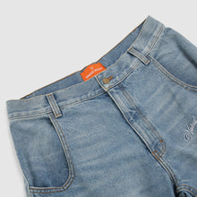 Mens | Denim Cargo Shorts | Light Blue