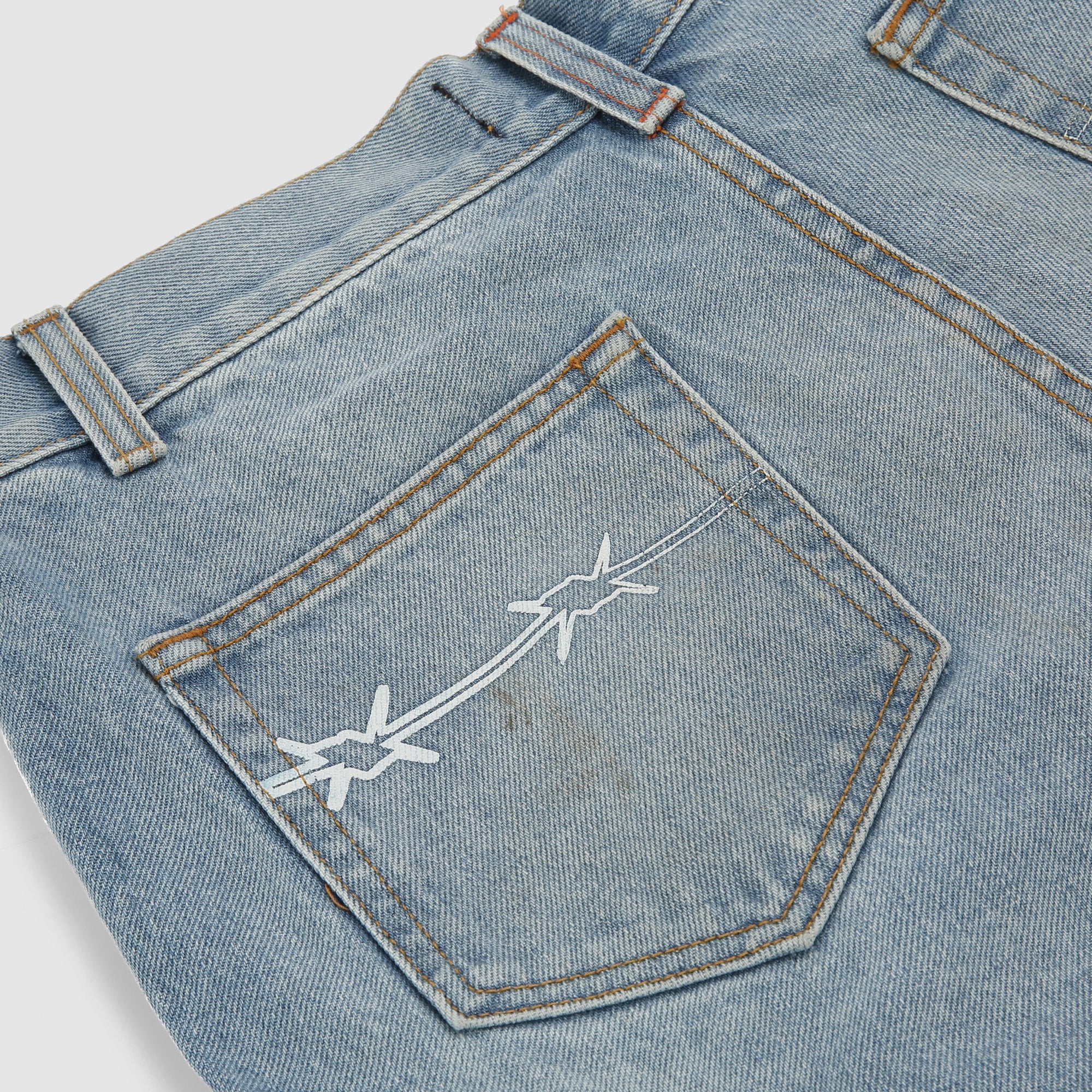 Mens | Denim Cargo Shorts | Light Blue