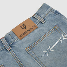 Mens | Denim Cargo Shorts | Light Blue