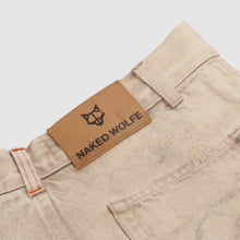 Mens | Denim Cargo Shorts | Vintage Natural