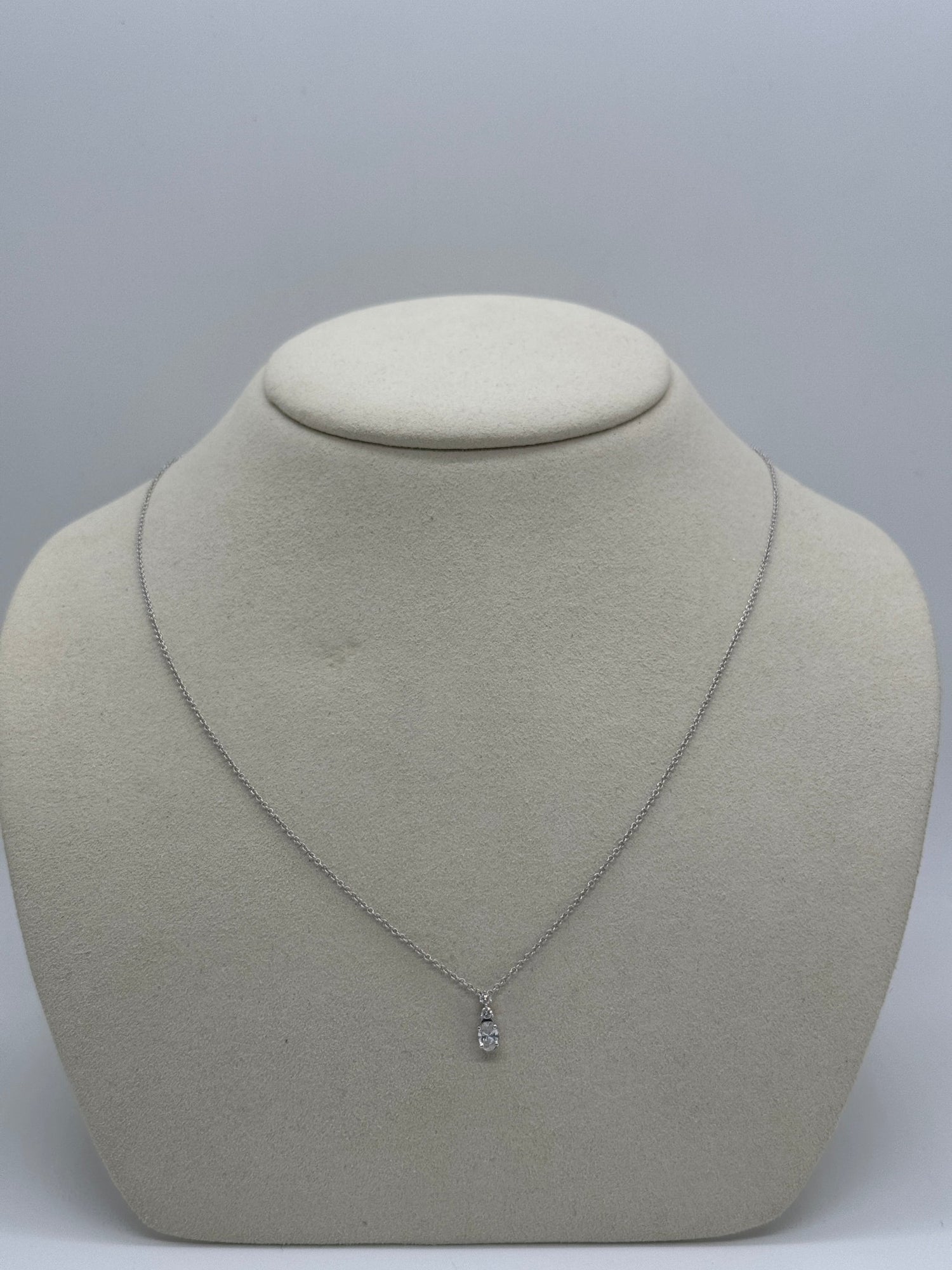 Mulberry Diamond Drop Necklace