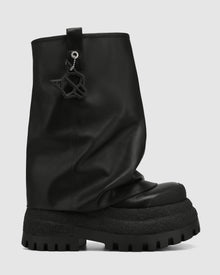 Womens | Disturb Leather Boot | Black