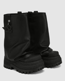 Womens | Disturb Leather Boot | Black