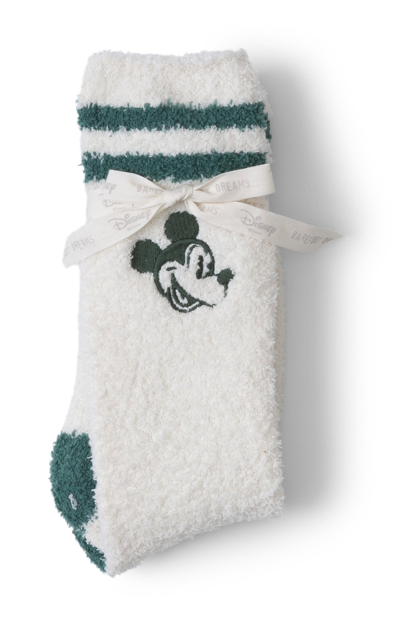 Youth | Cozychic Mickey Athletic Crew Socks | Cream/Pinecrest