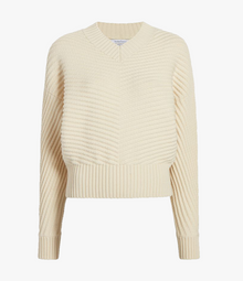 Another Tomorrow Merino Wool Dolman Sweater in Ivory – Wool Women's Knitwear