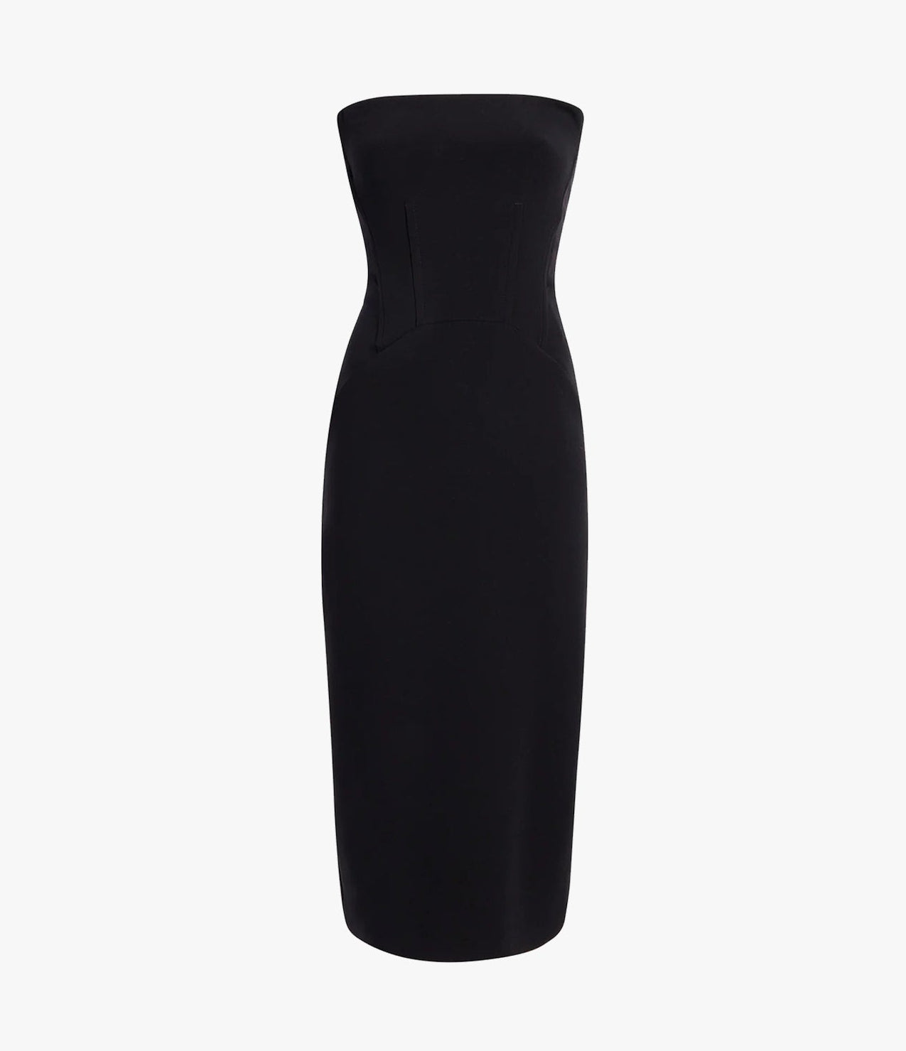 Another Tomorrow Doppio Structured Dress in Black – Wool Women's Dress