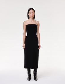 Another Tomorrow Doppio Structured Dress in Black – Wool Women's Dress