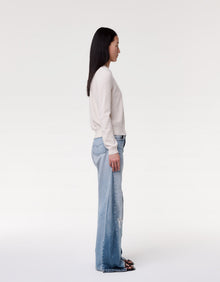 Another Tomorrow Cashmere Draped Neck Sweater in Off White – Cashmere Women's Knitwear