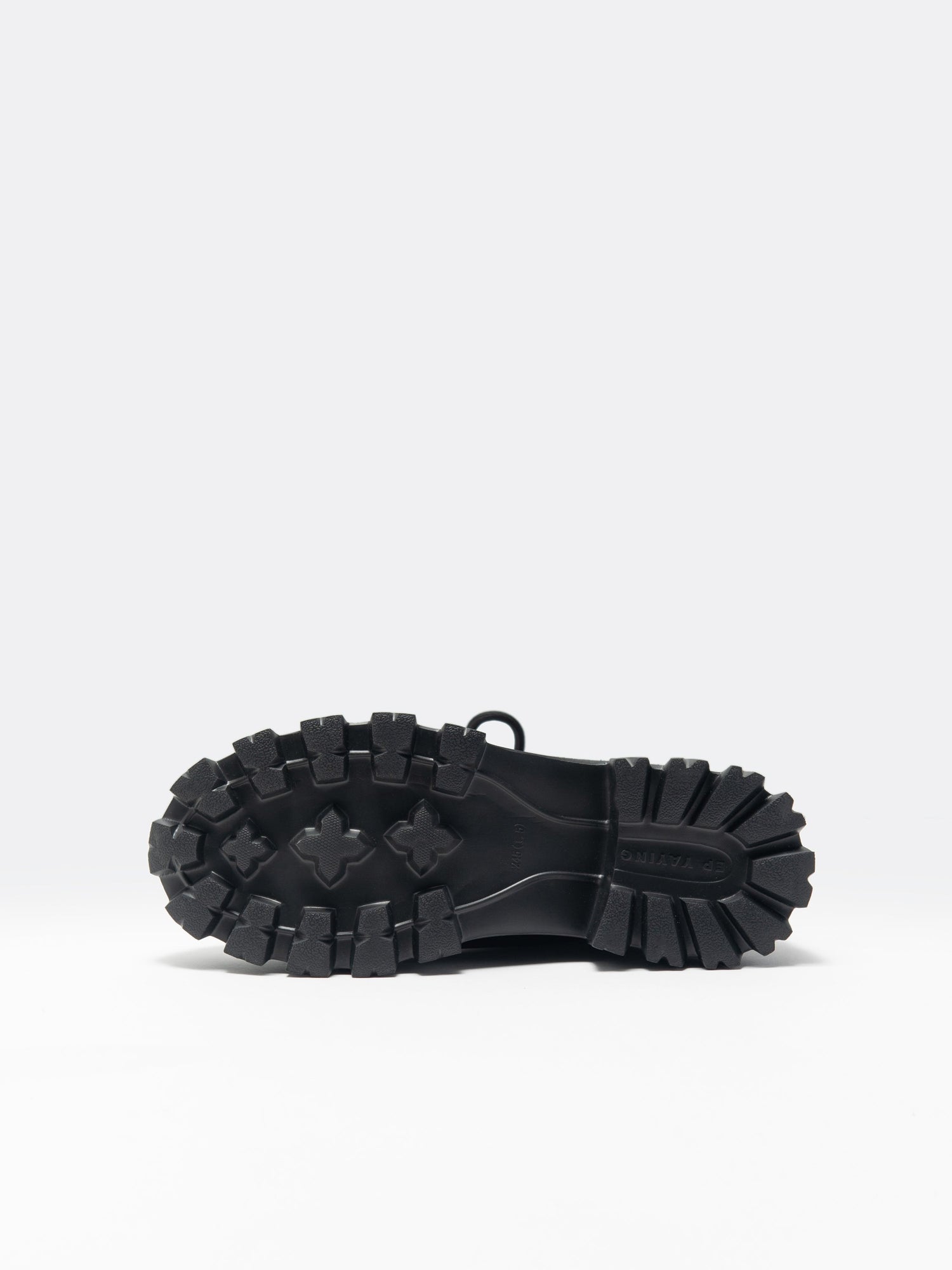 Knit Lace Up Platform Boots | Black