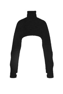 Boldrin Fuzzy Rib Sweater | Noir