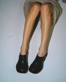 Womens | Nova Leather Heel | Black