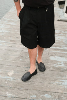 Mens | Reef Leather Slipper | Black