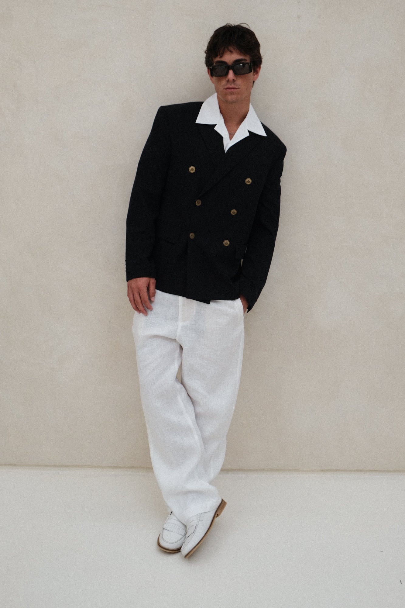Mens | Ravello Leather Loafer | White