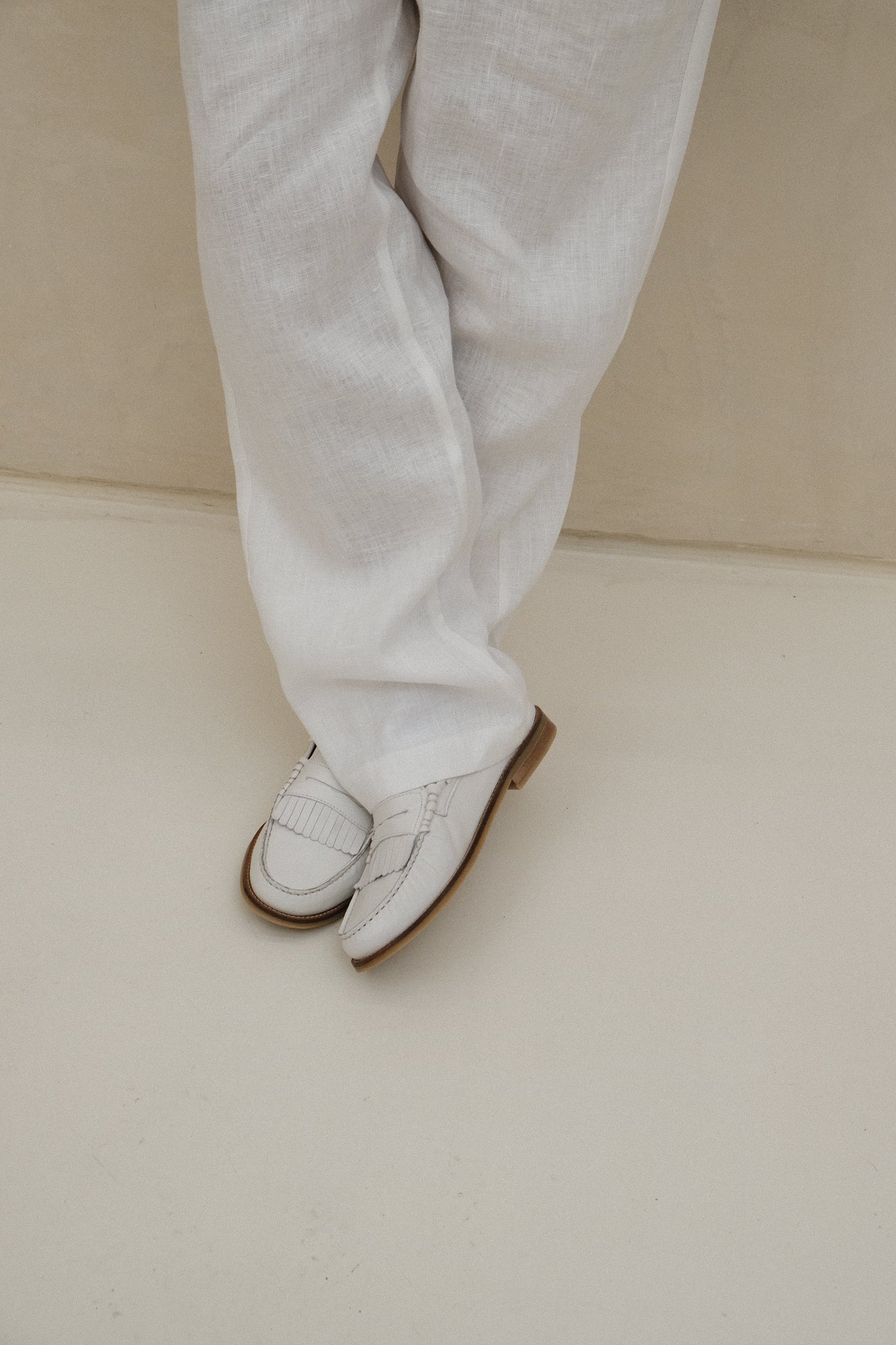 Mens | Ravello Leather Loafer | White