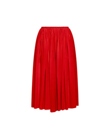 Dalia Silk Skirt | Goji Berry