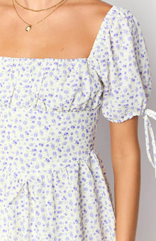 Danyal Floral Mini Dress | Purple