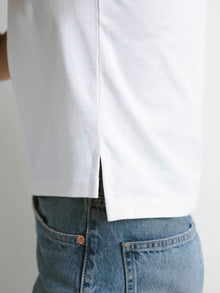 Lively Shoulder Tee | White