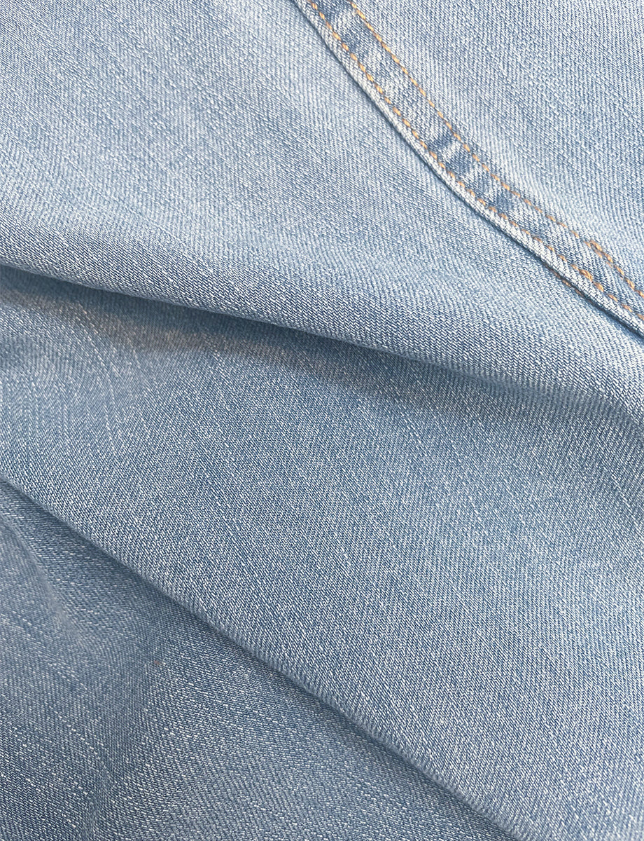 Do It All Denim High-Rise Cropped Wide Leg::Washed Indigo::Detail