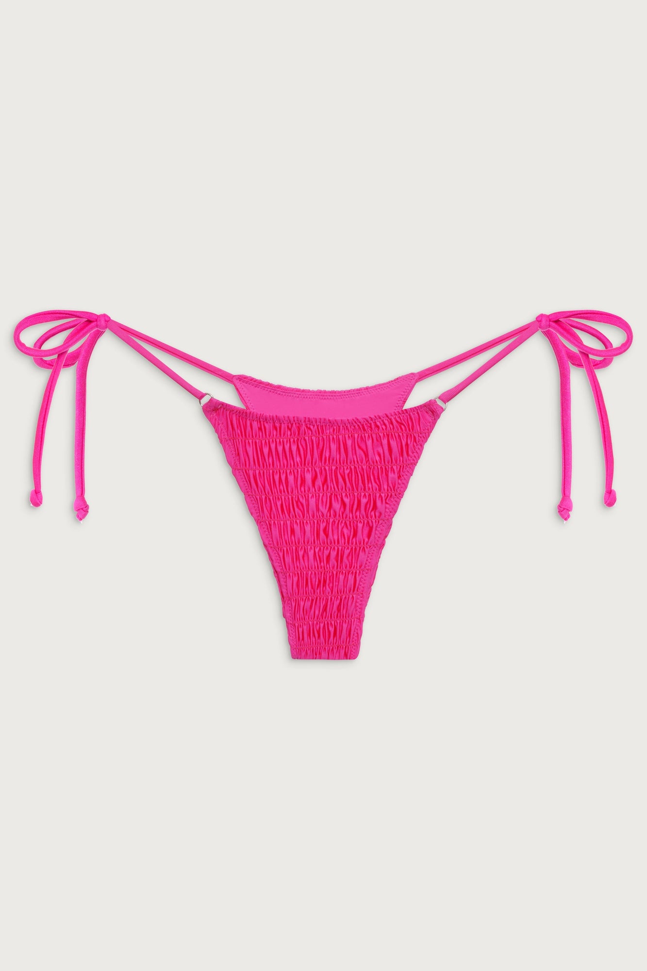 Divine skimpy shine satin bikini bottom candy pink