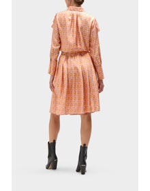 Dixie Silk Pleated Skirt | Mini Leopard