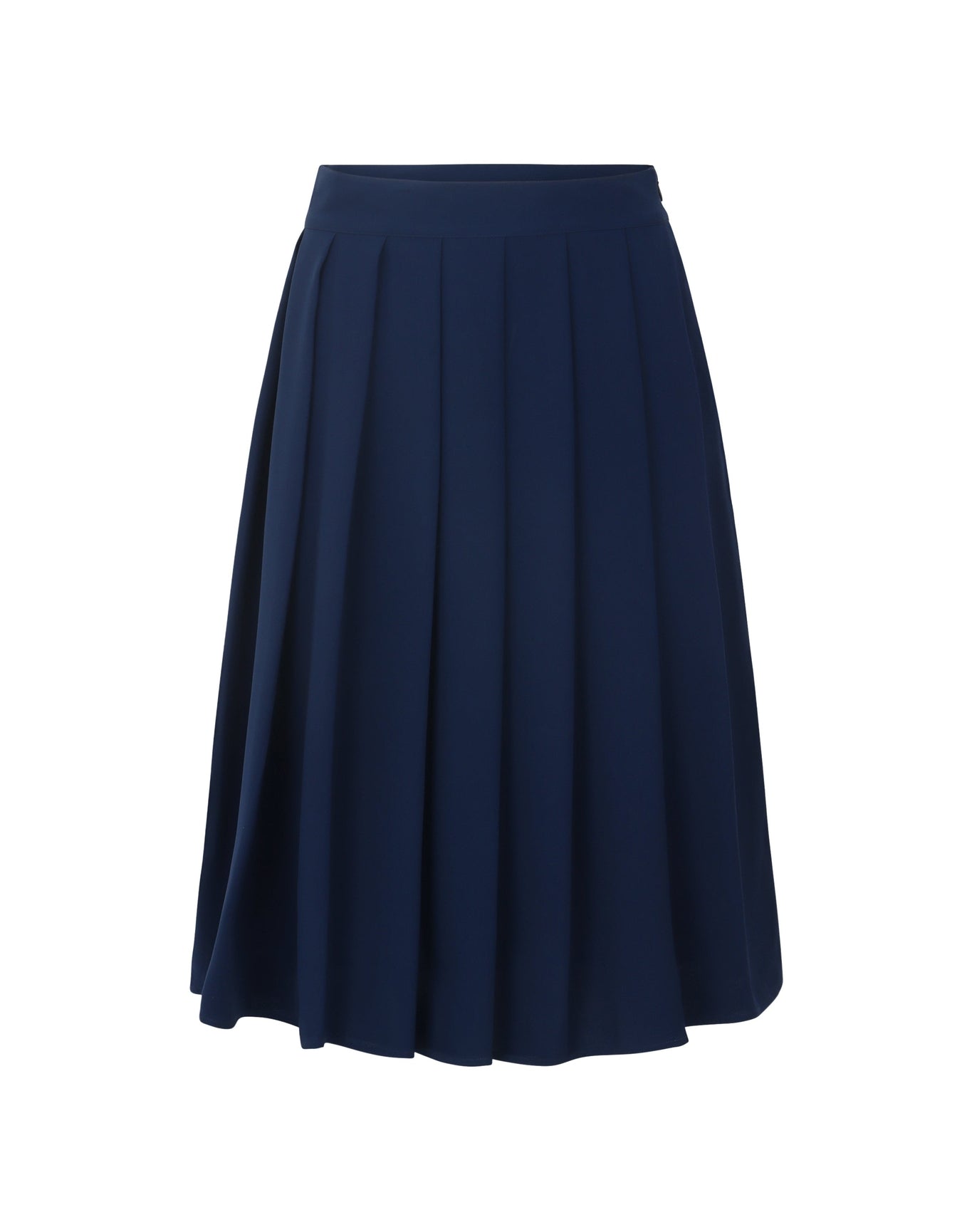 Dixie Silk Pleated Skirt | Pageant Blue