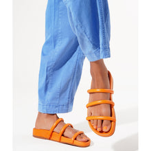 Dolly Strappy Flat Sandal | Orange Peel