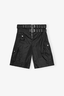 Duchesse Nylon Pocket Shorts | Black