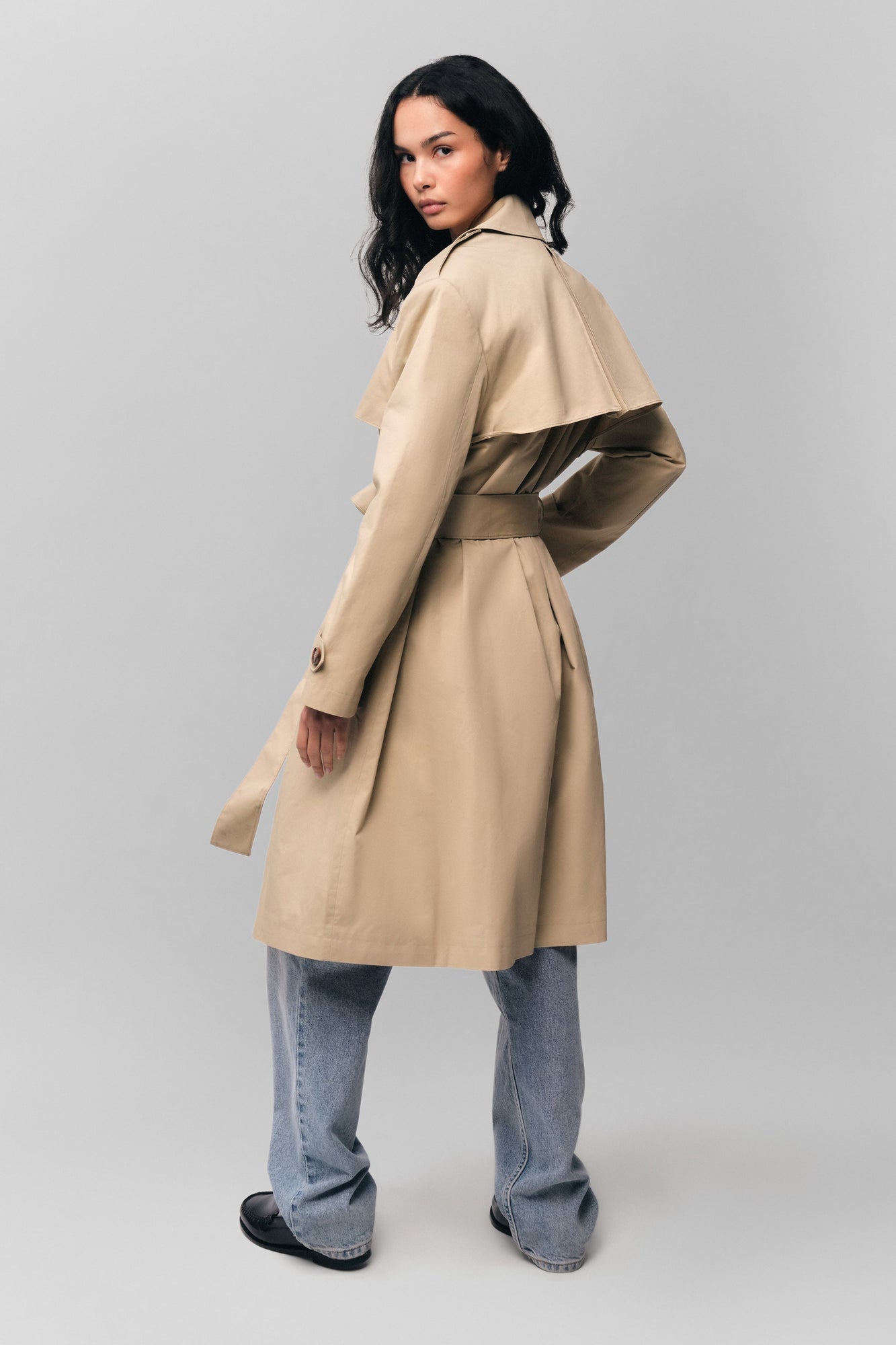 Womens | Classic Trench Coat | Khaki