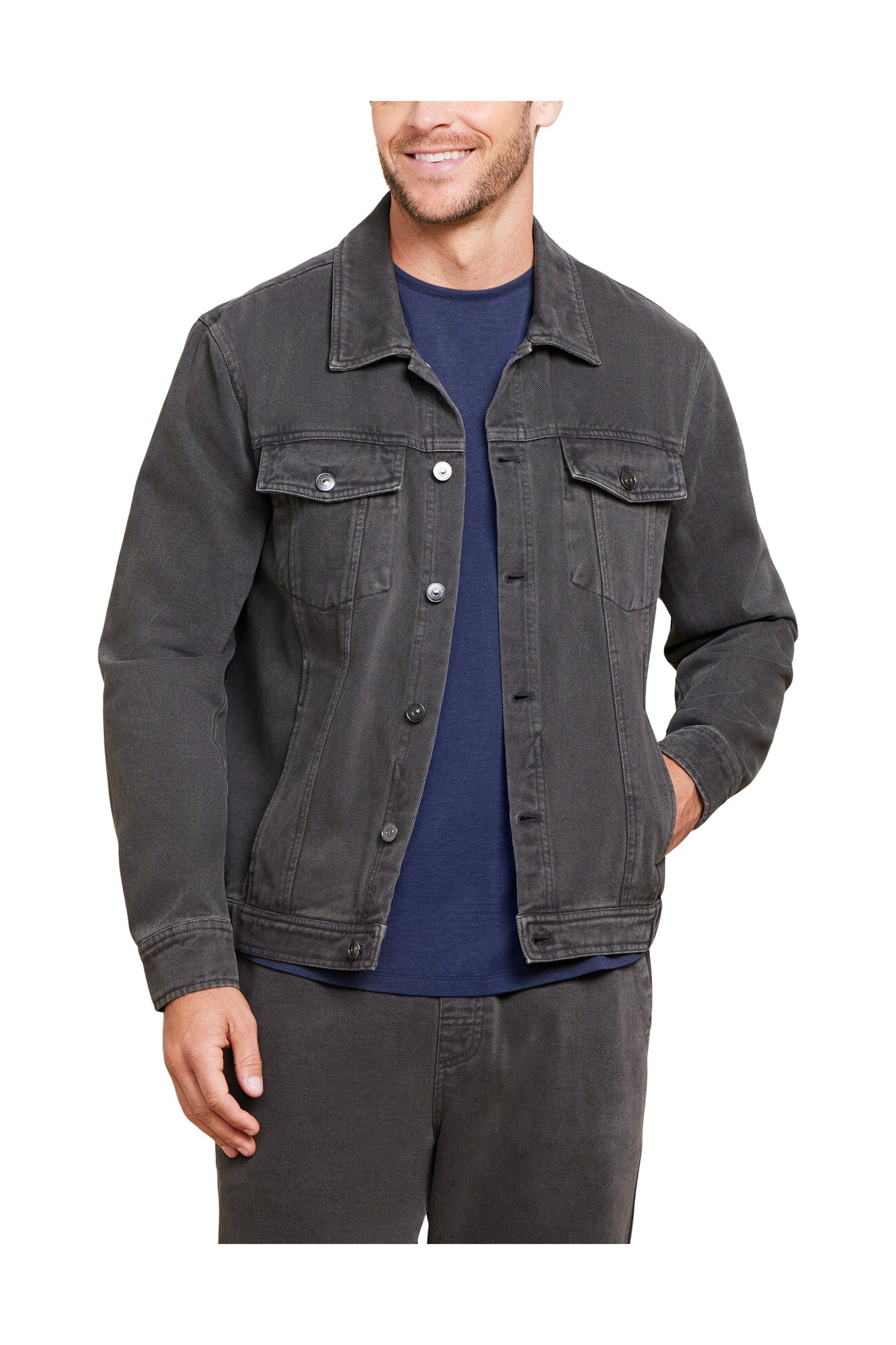 Mens | Malibu Collection Brushed Twill Jacket | Carbon