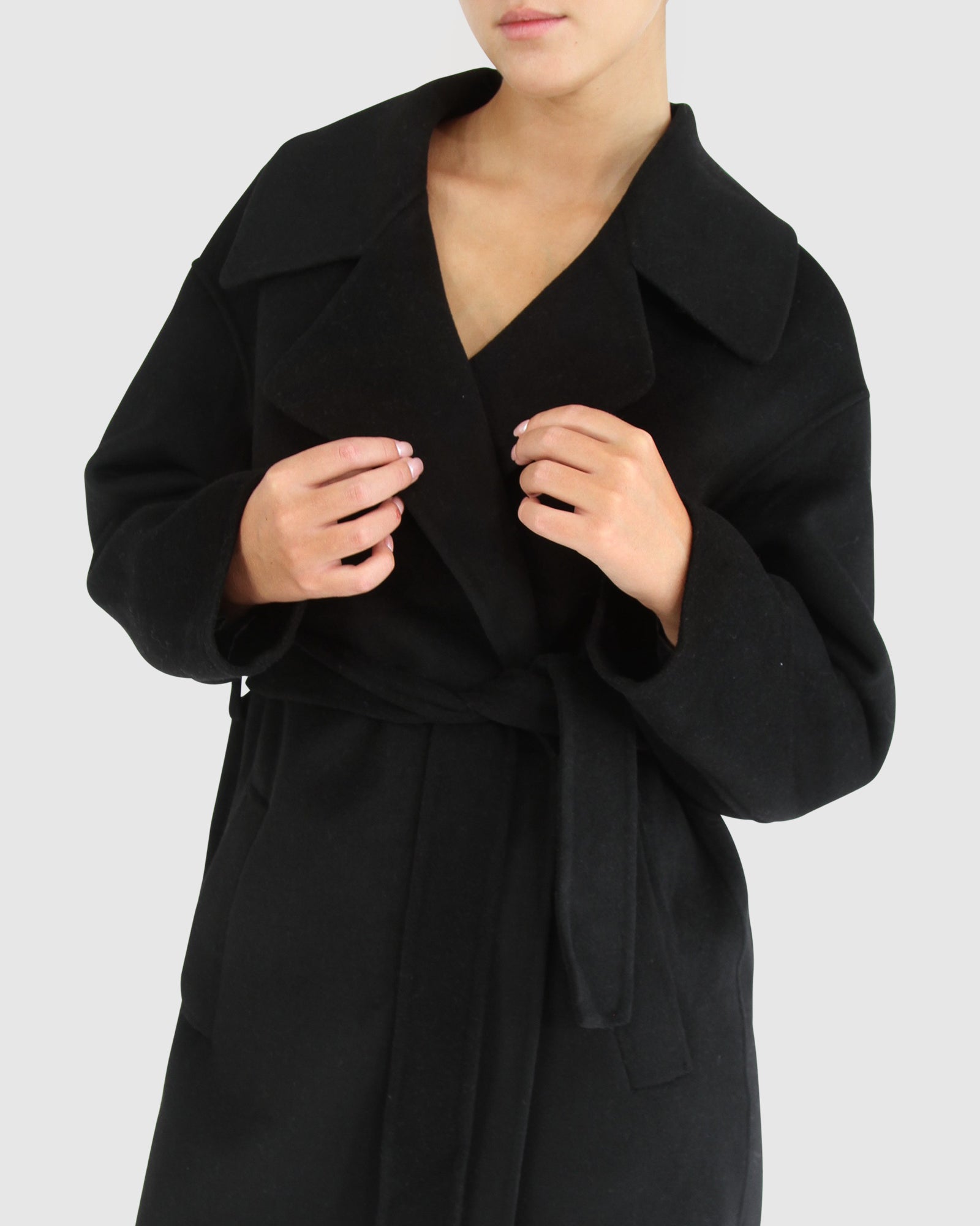 Eternal Flame Short Robe Coat | Women | Black