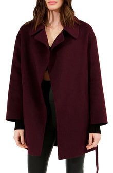 Eternal Flame Short Robe Coat | Women | Burgundy