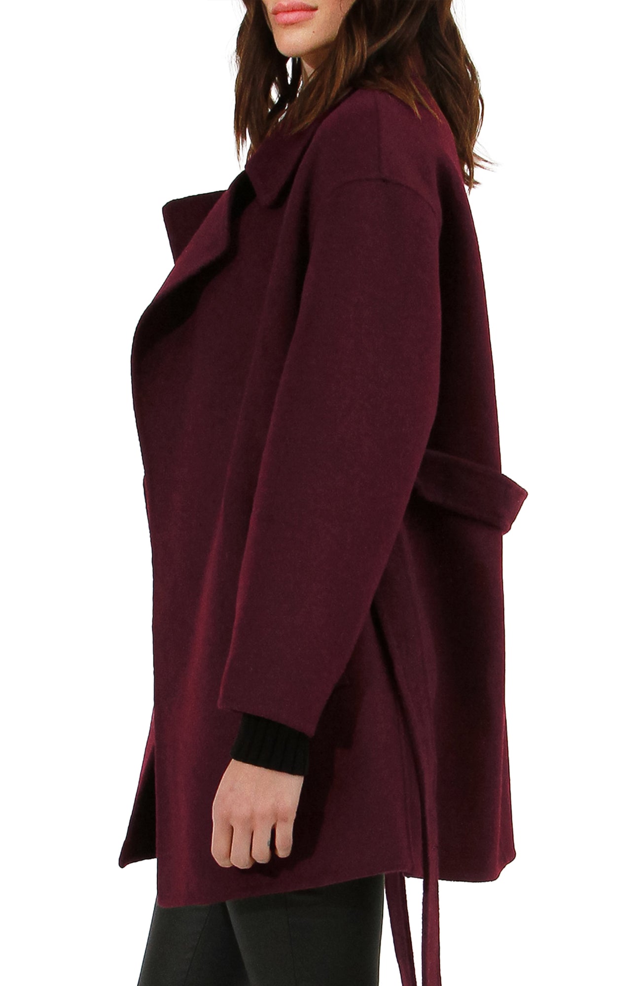 Eternal Flame Short Robe Coat | Women | Burgundy