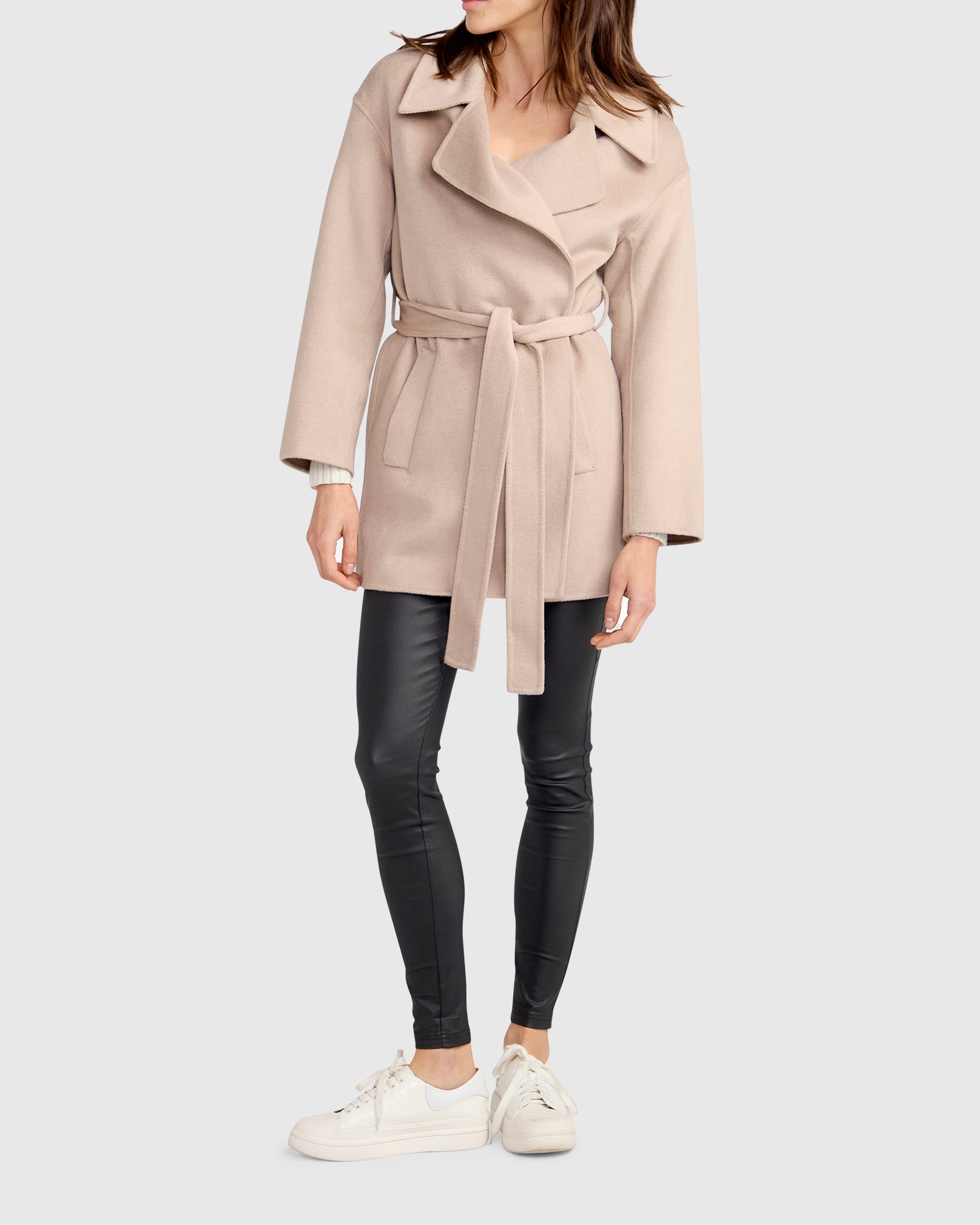 Eternal Flame Short Robe Coat | Women | Sand