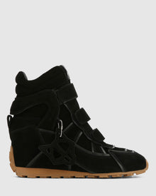 Womens | Element Suede Sneaker | Black
