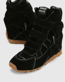 Womens | Element Suede Sneaker | Black