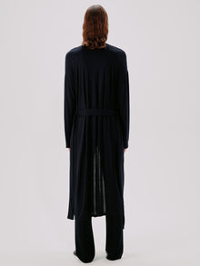 Another Tomorrow Elongated Robe in Black – Jersey Women's Top