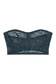 Acacia Underwire Strapless Longline Bra | French Navy