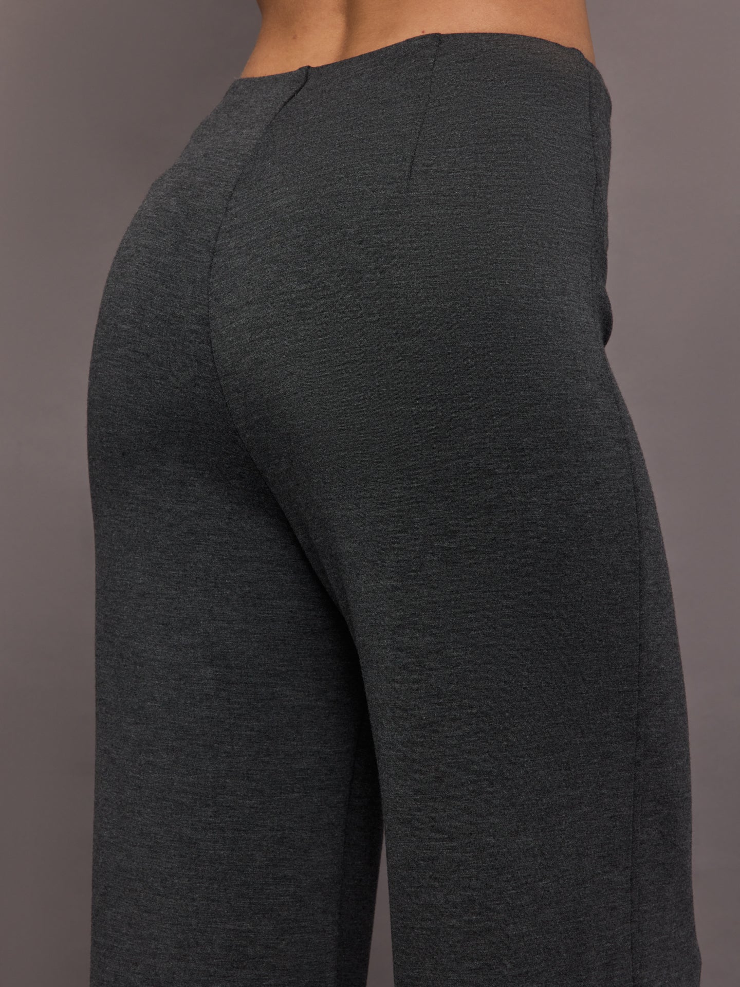 High Waisted Scuba Pant | Charcoal