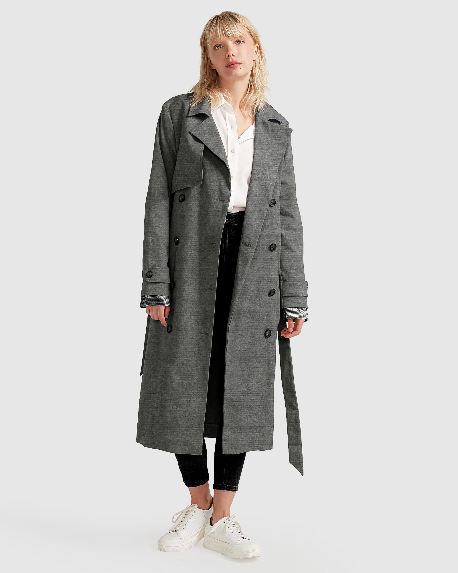 Empirical City Trench Coat | Women | Washed Black