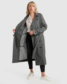 Empirical City Trench Coat | Women | Washed Black