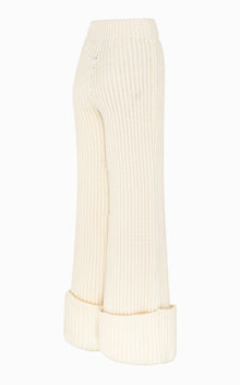 Enigma Chunky Rib Pant | Ivory