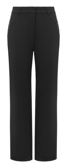 Jean Style Pocket Straight Leg Trouser | Black