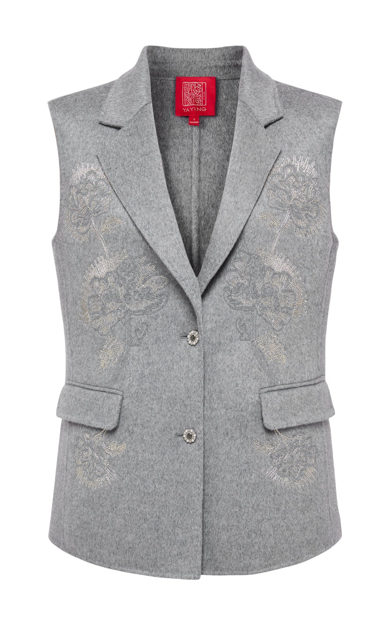 Suit Collar Lightweight Vest | Grey